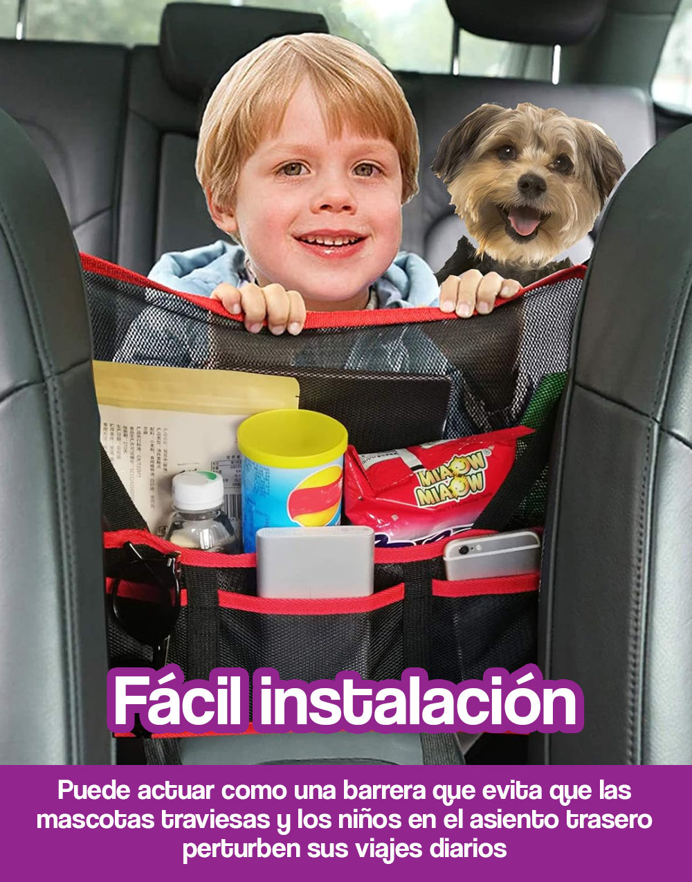 Bolsillo de almacenamiento para carro