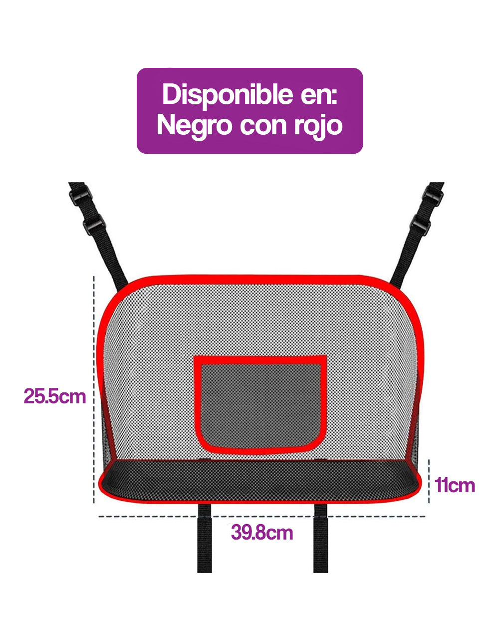 Bolsillo de almacenamiento para carro