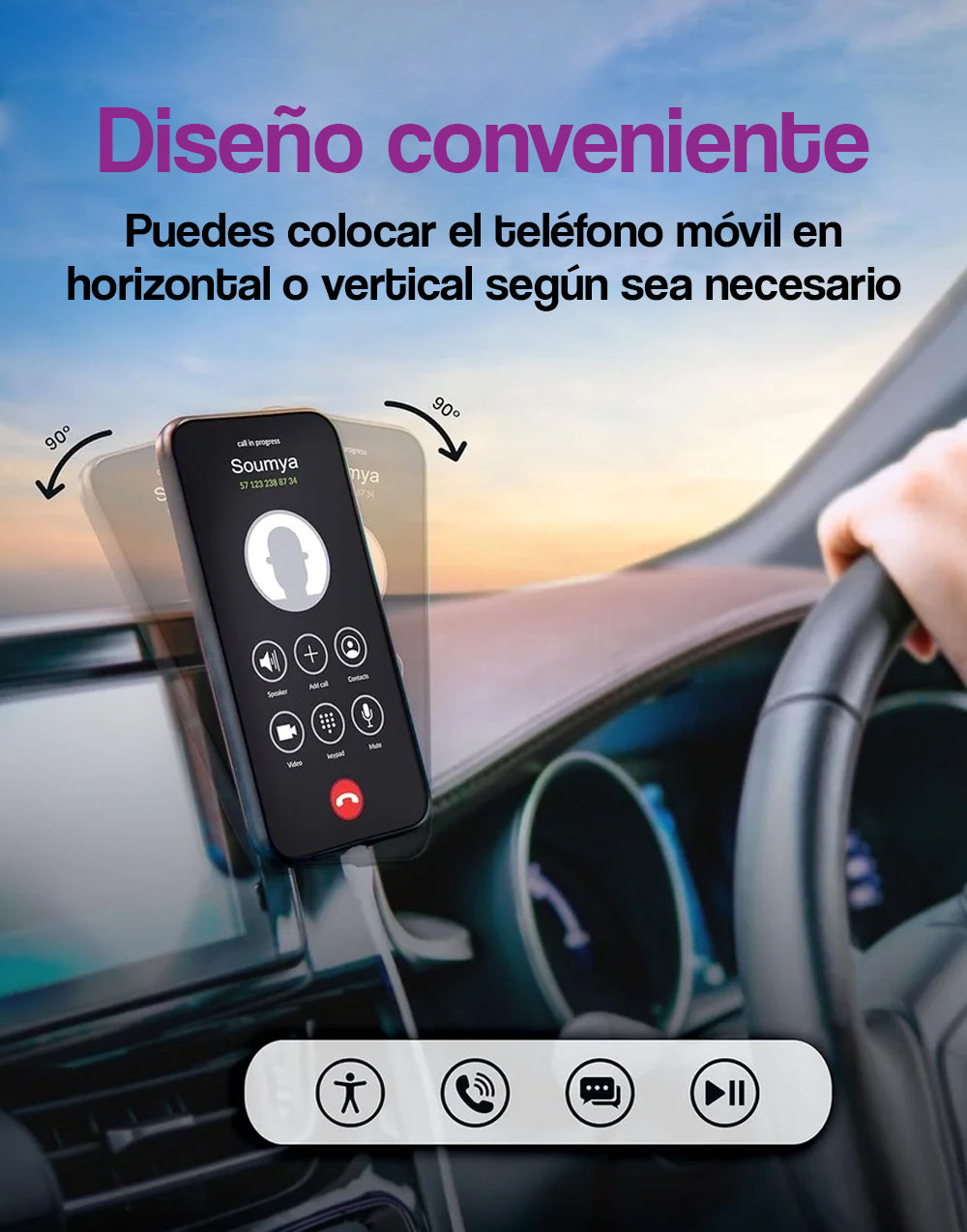 Soporte de celular para auto