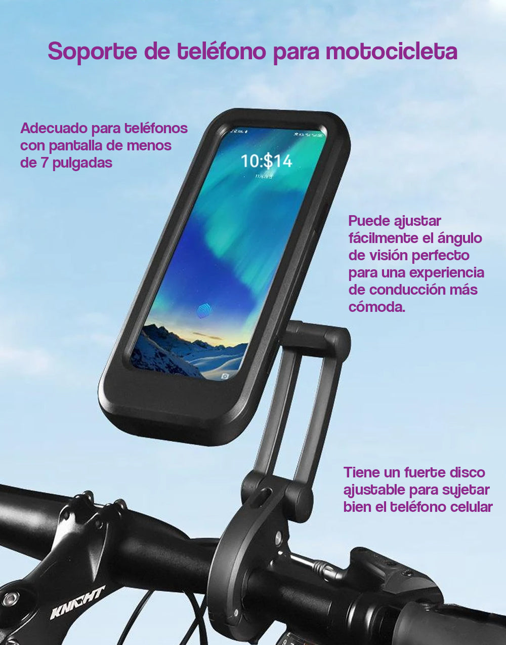 Soporte de teléfono para motocicleta
