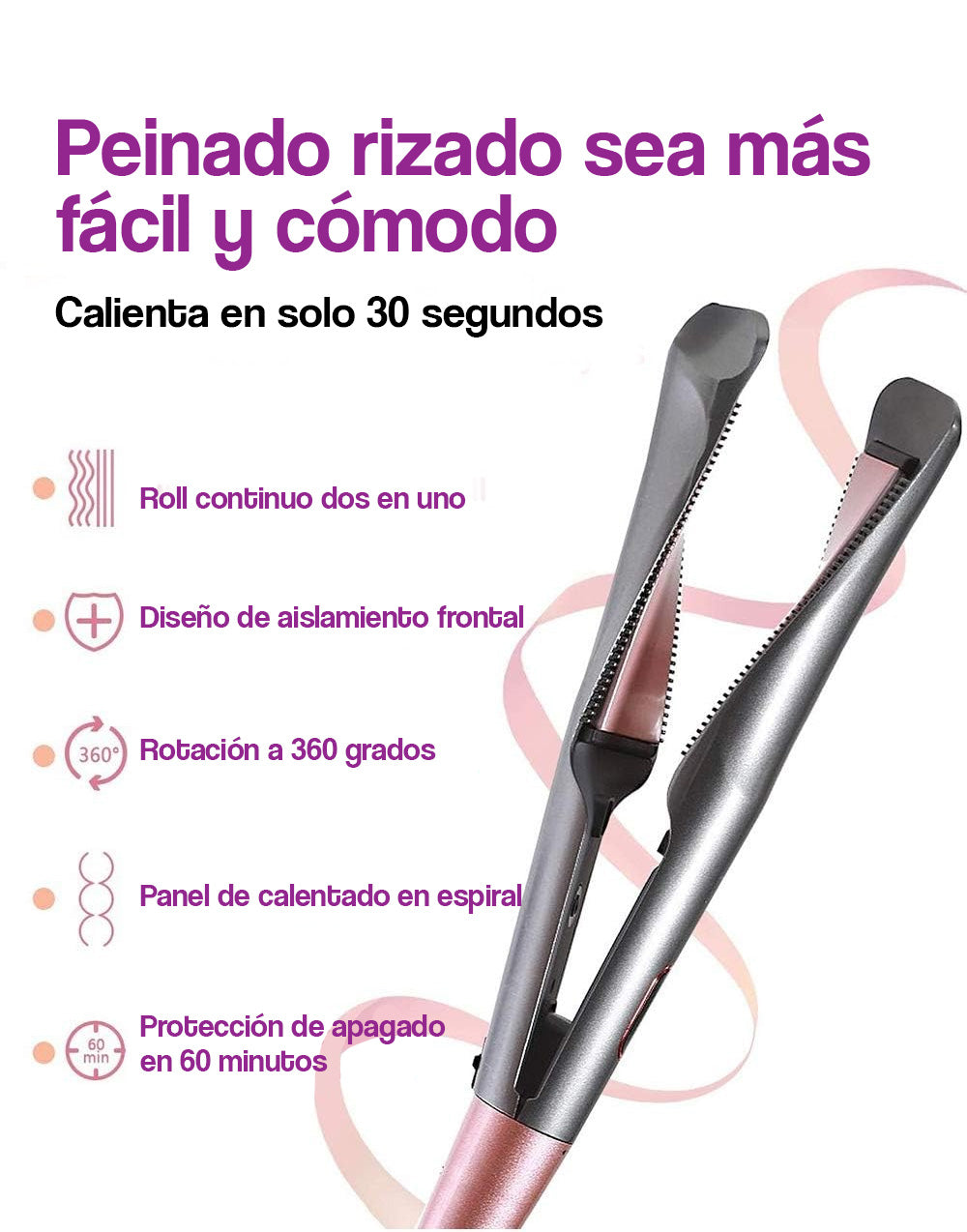 Rizadora para cabello