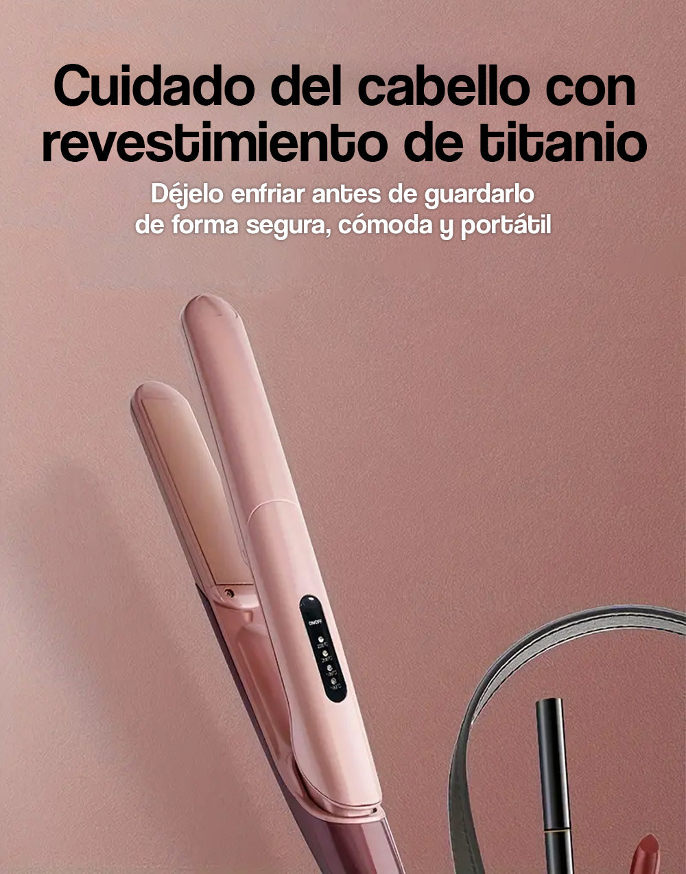 Plancha de titanio para cabello