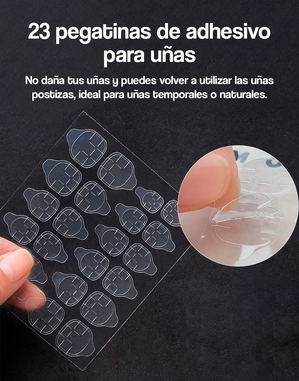 Pegatinas de adhesivo para uñas 24 und