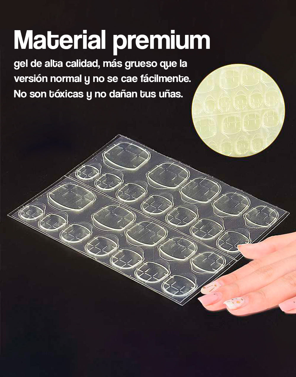 Pegatinas de adhesivo para uñas 24 und