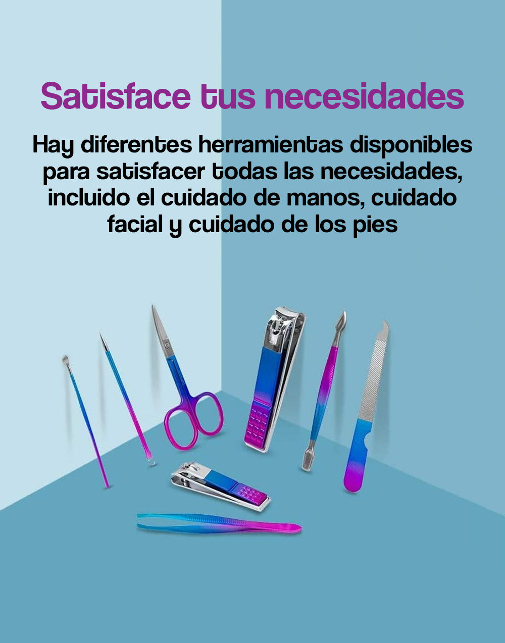 Kit de manicura y pedicura -10 pzas