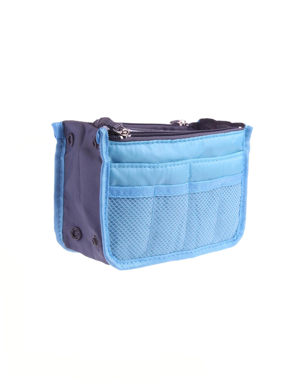 Bolso organizador de cosmeticos abierto