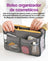 Bolso organizador de cosmeticos abierto