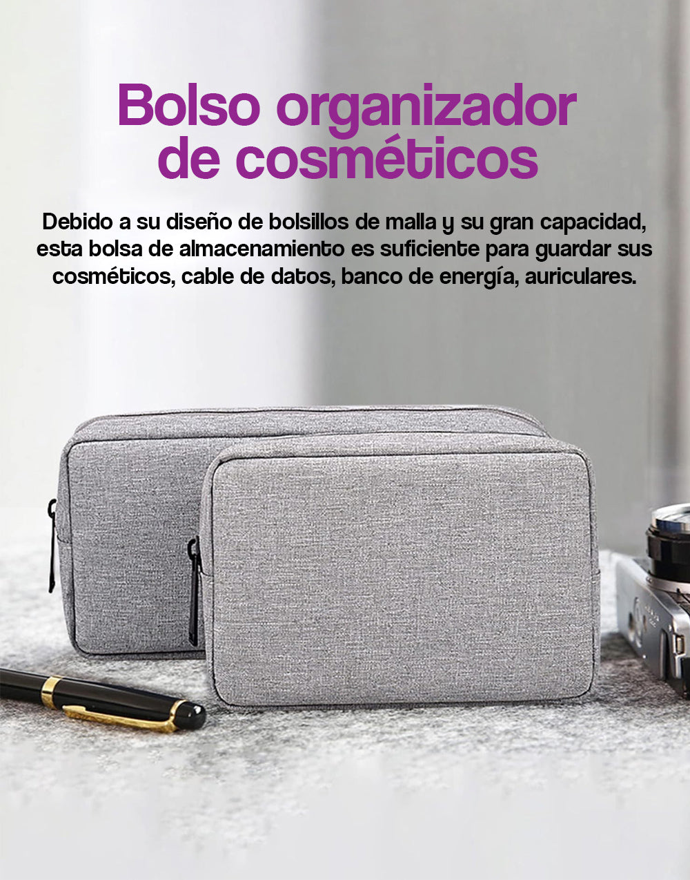 Bolso organizador de cosmeticos