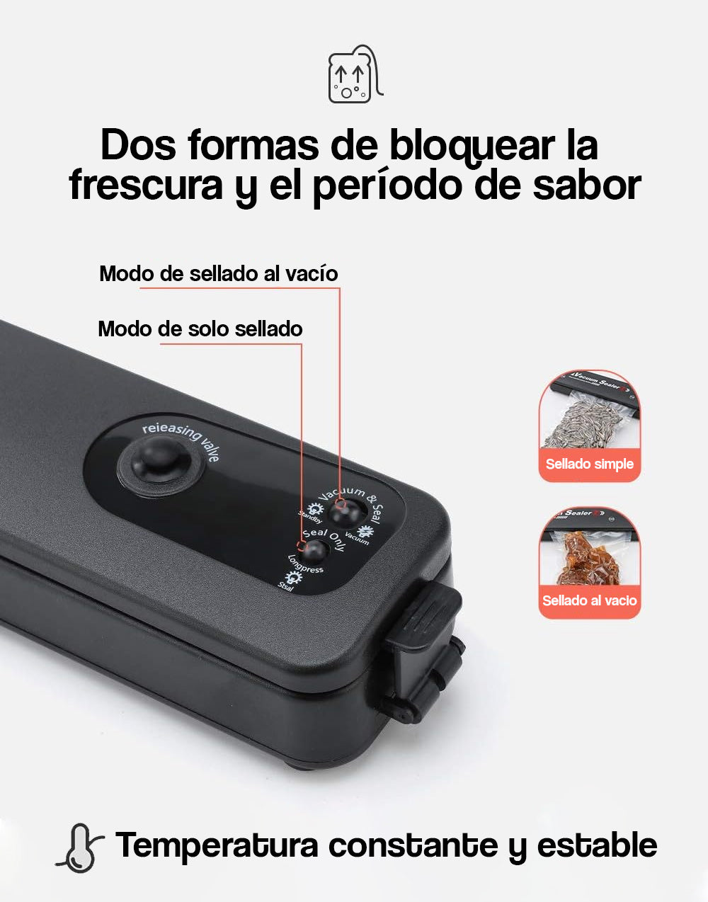 Máquina selladora al vacío