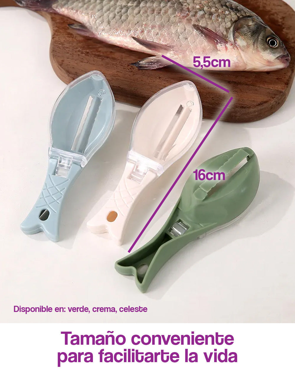 Removedor de escamas de pescado