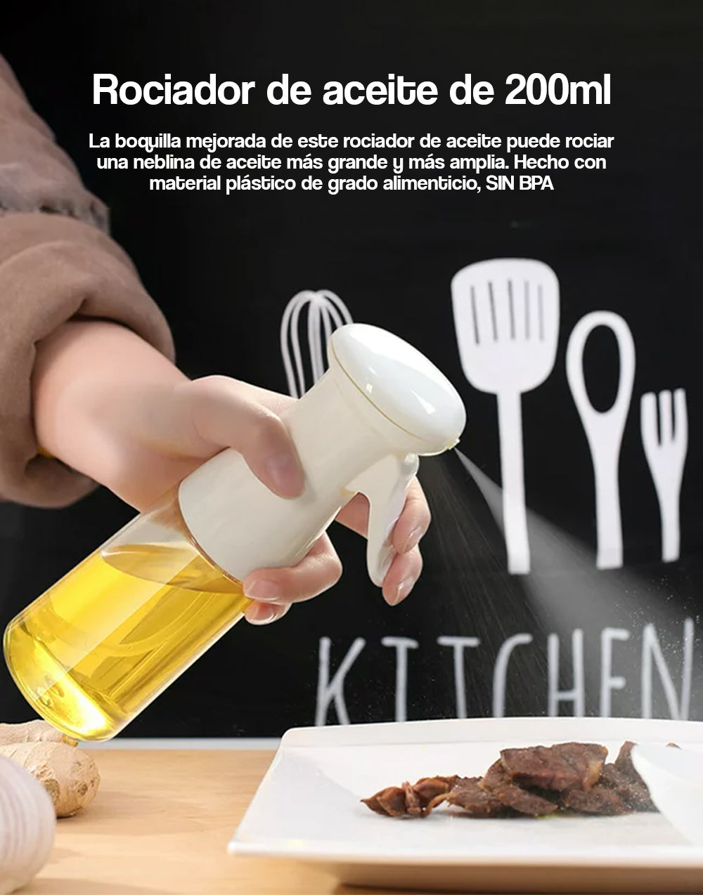 Rociador de aceite de 200ml