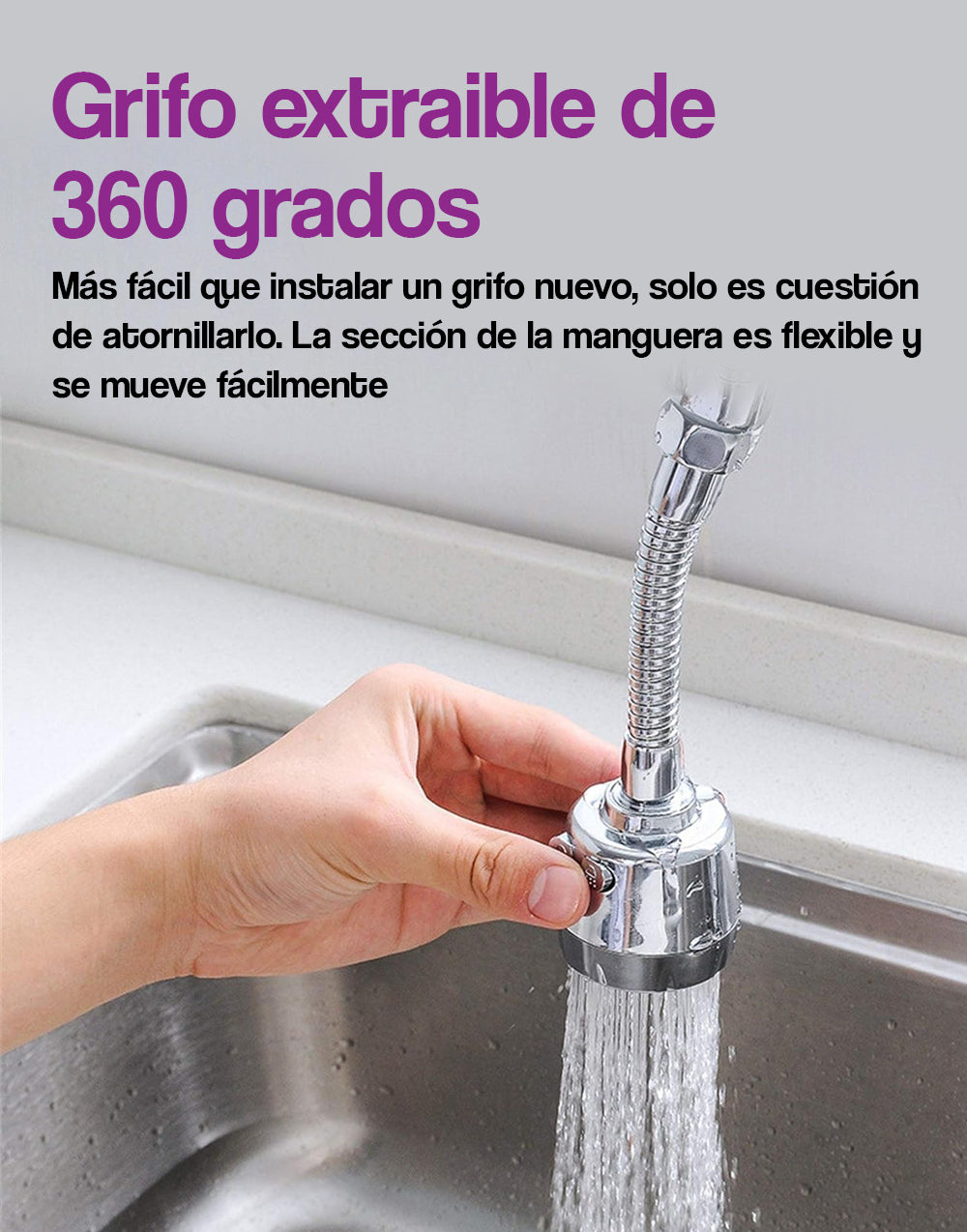Fregadero extraible de 360 grados