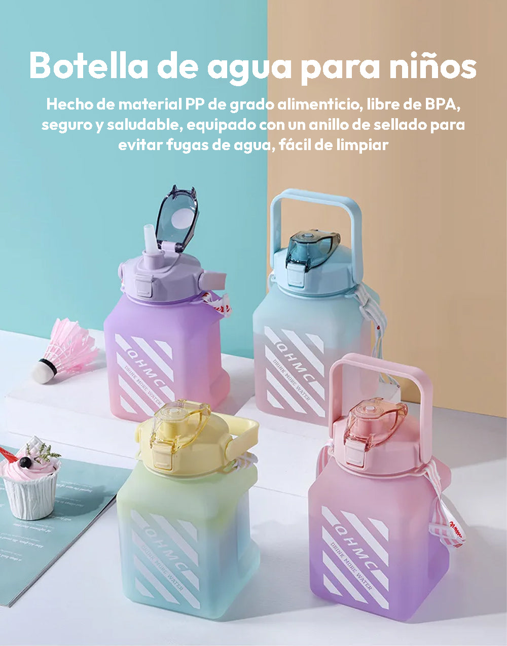 Botella de agua para niños