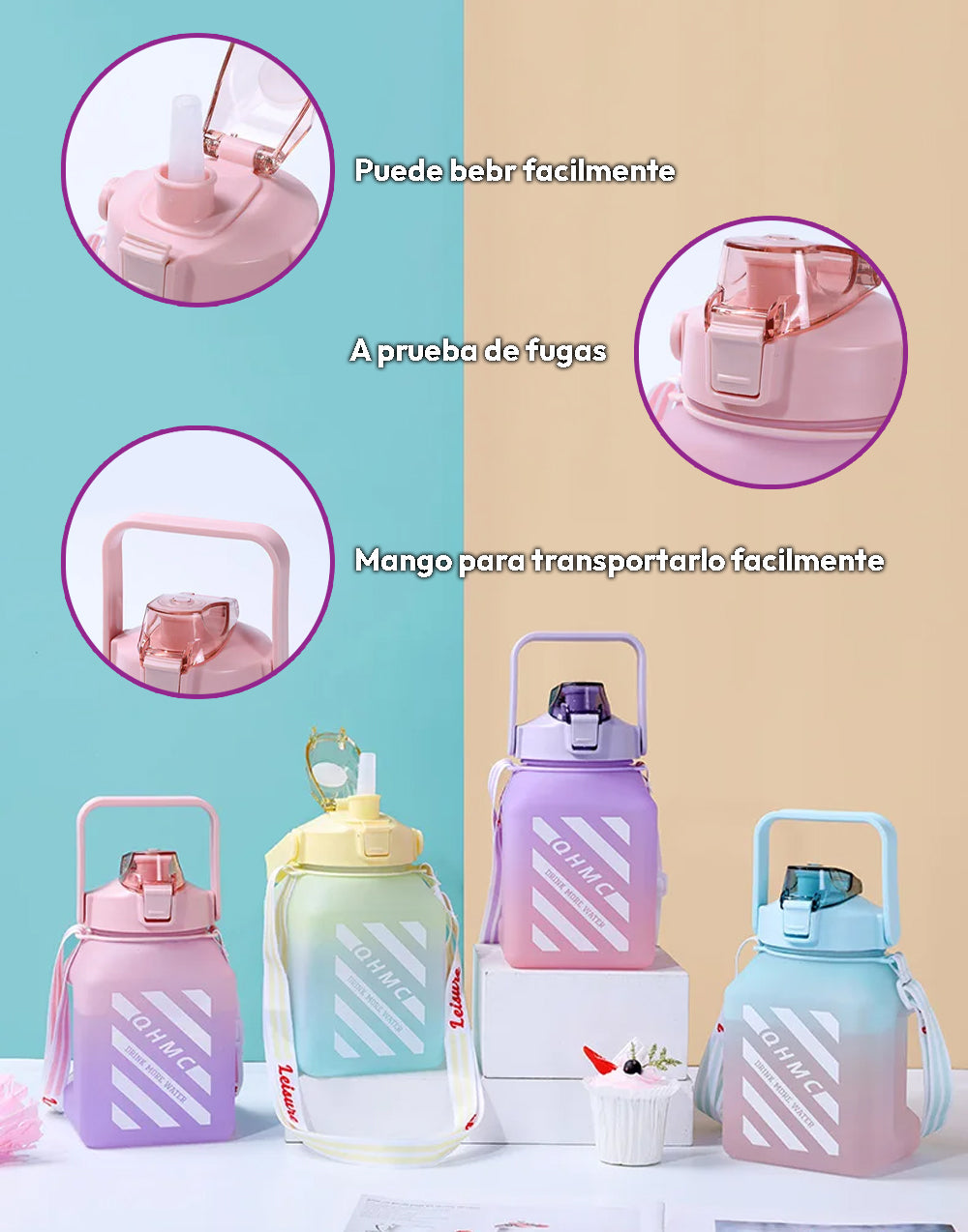 Botella de agua para niños