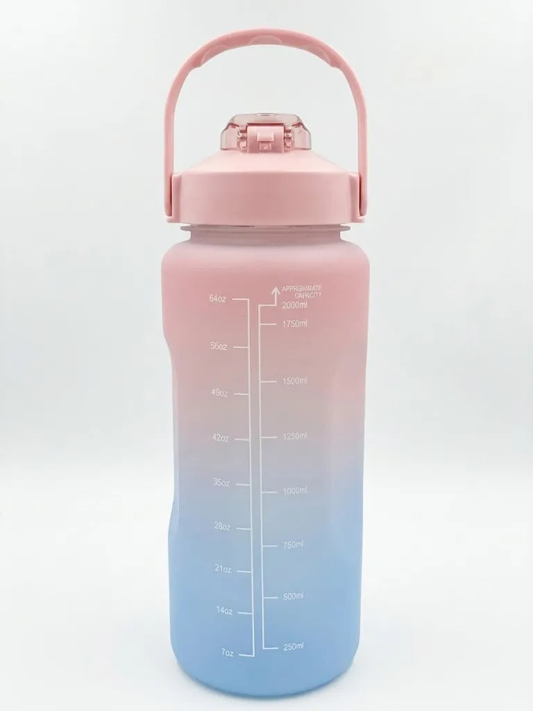 Botella De Agua Motivacional De 2 Litros Degradada