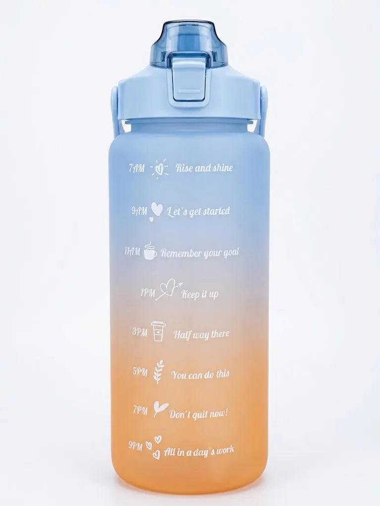 Botella De Agua Motivacional De 2 Litros Degradada