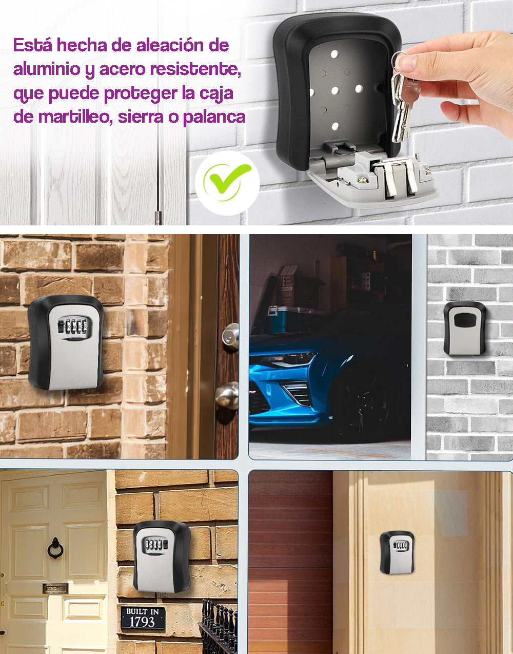 Caja de seguridad para almacenar llaves