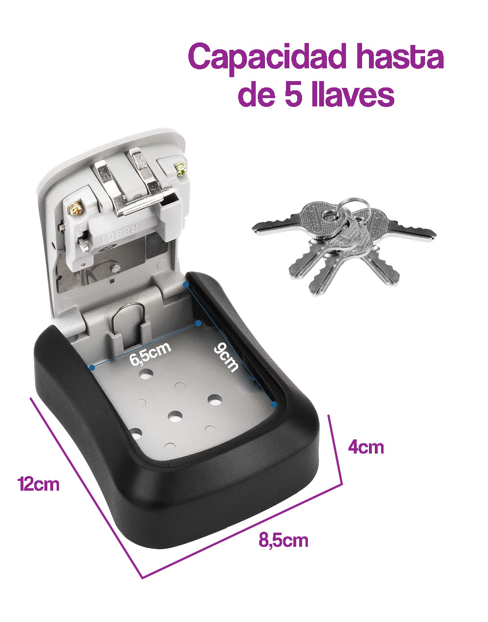 Caja de seguridad para almacenar llaves