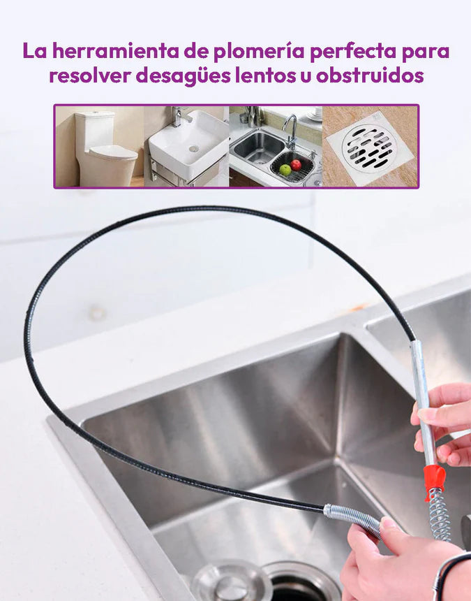 Destapador De Cañerias De Acero Inoxidable