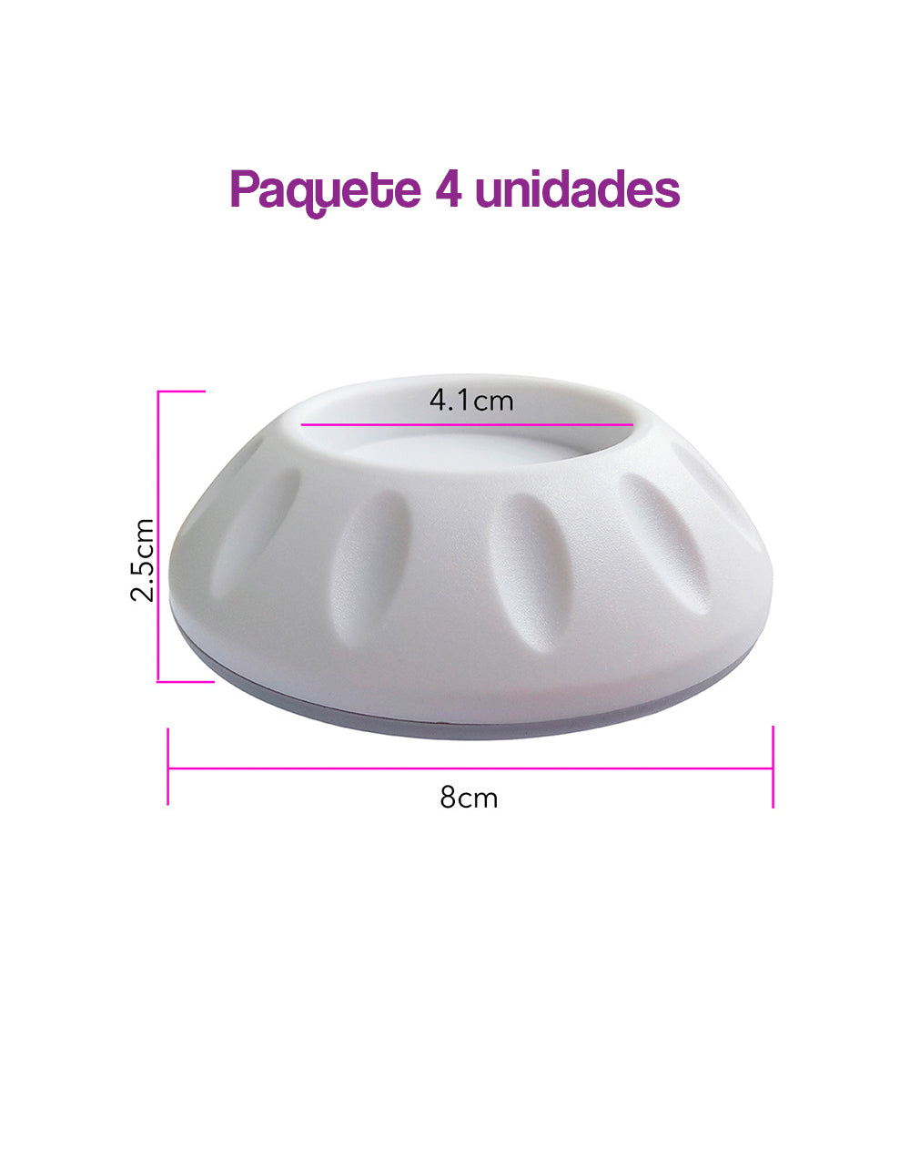 Protector de patas antivibración antideslizantes y nivelador