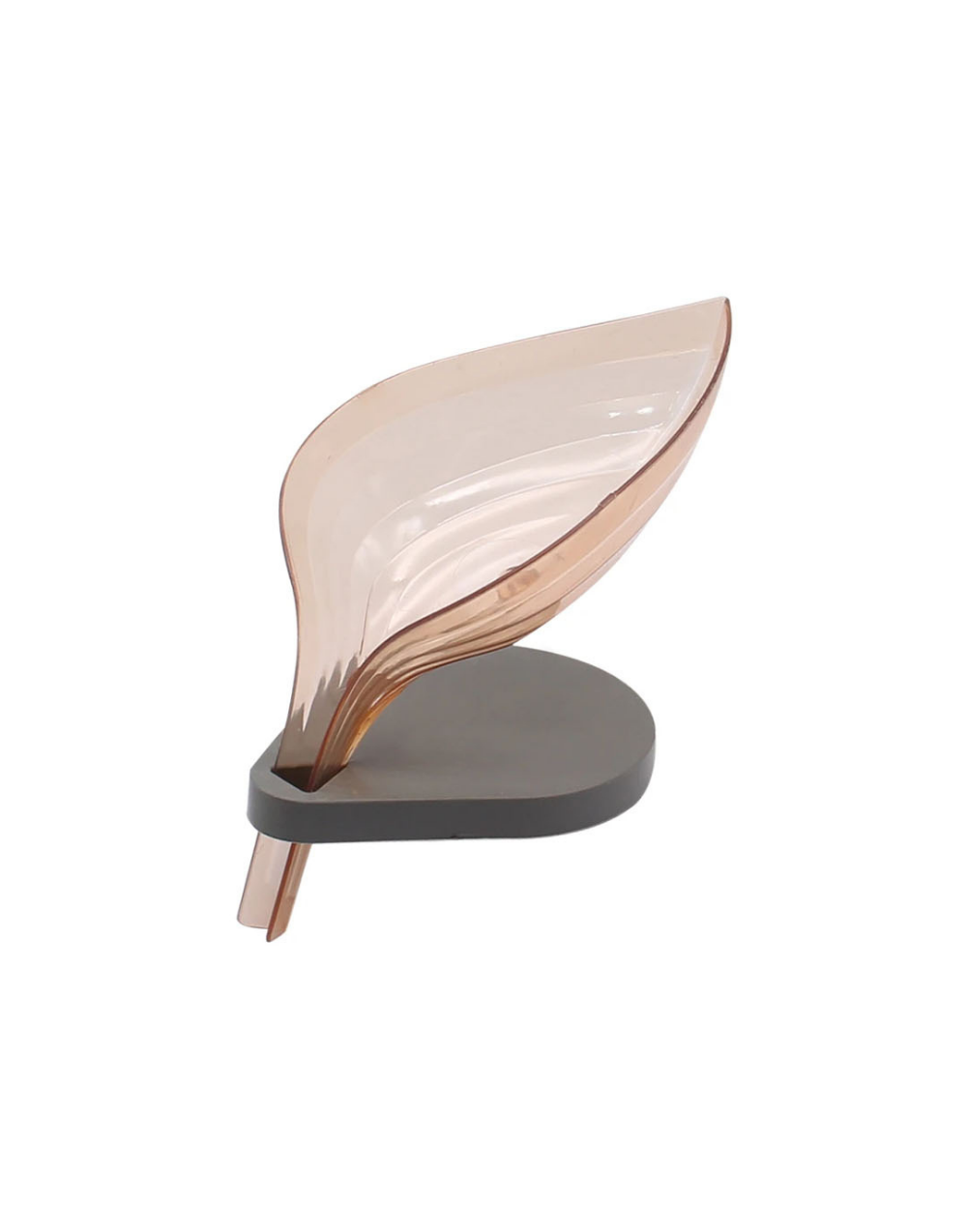 Jabonera de plástico en forma de hoja