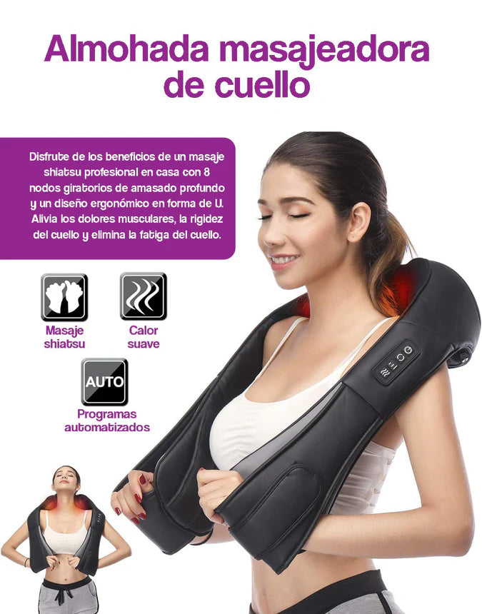 Almohada Masajeadora De Cuello Y Espalda