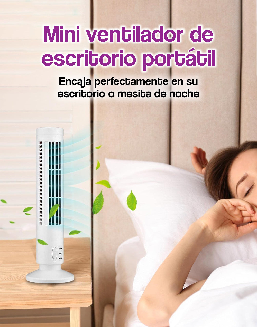 Mini ventilador de escritorio portátil