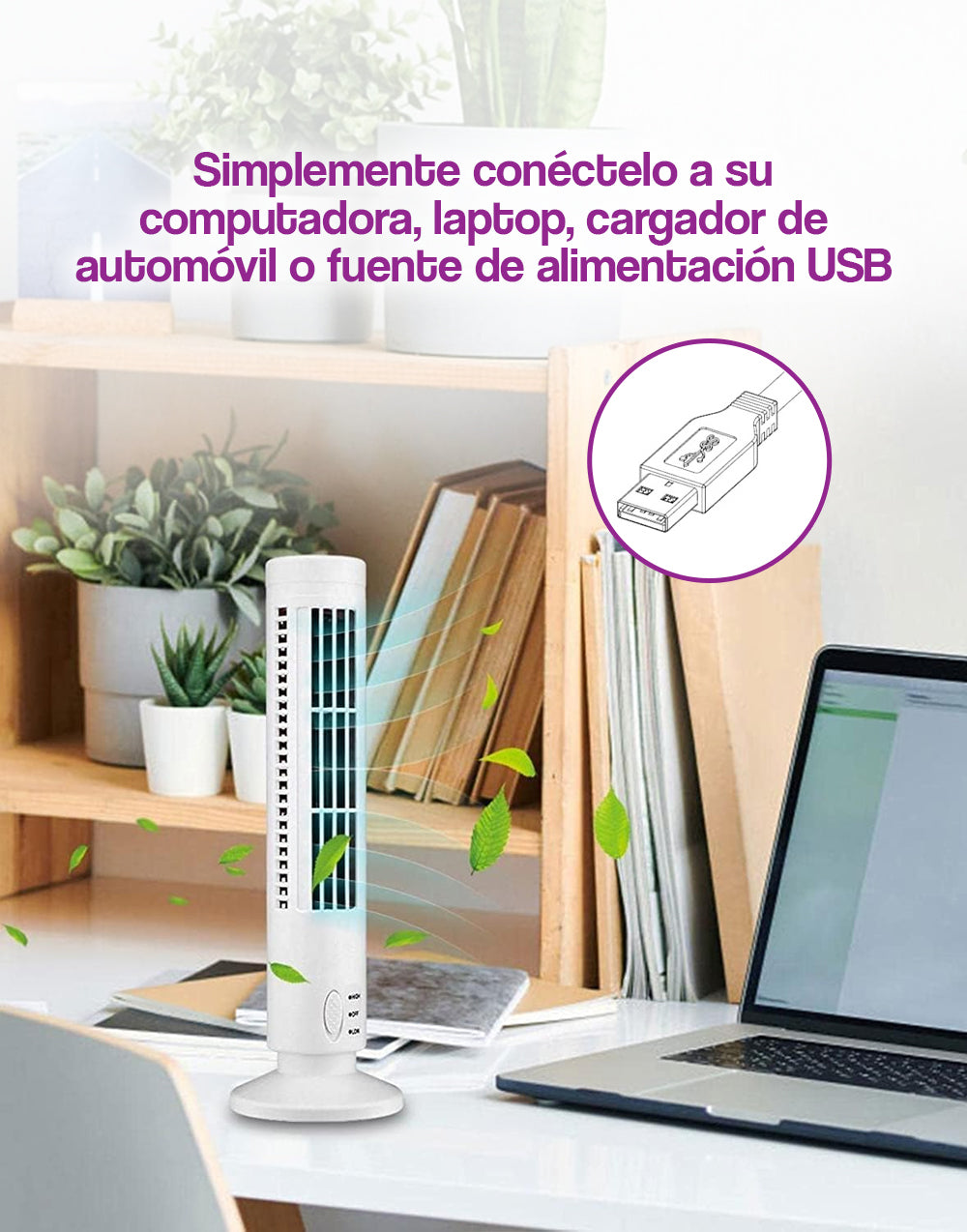 Mini ventilador de escritorio portátil