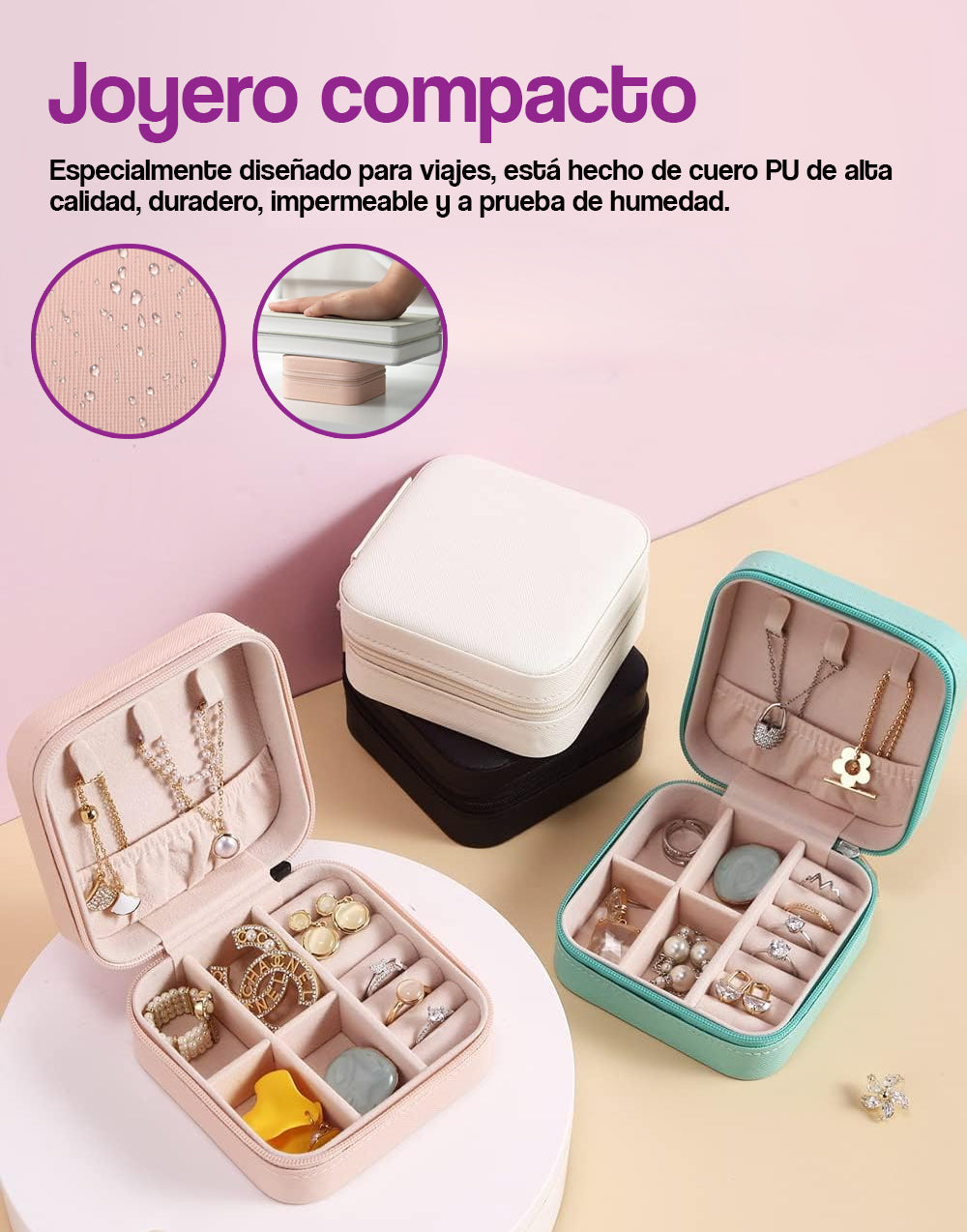 Joyero Organizador de Prendas Portatil Pequeño