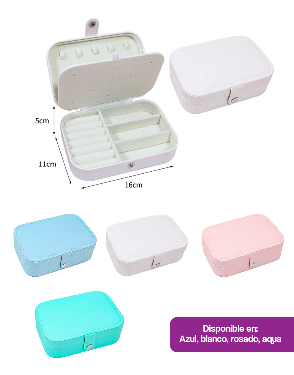 Organizador de joyas portátil