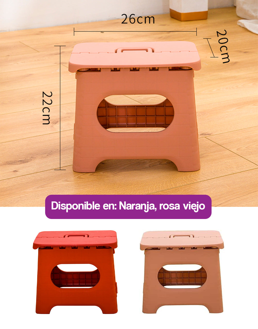 Taburete plegable