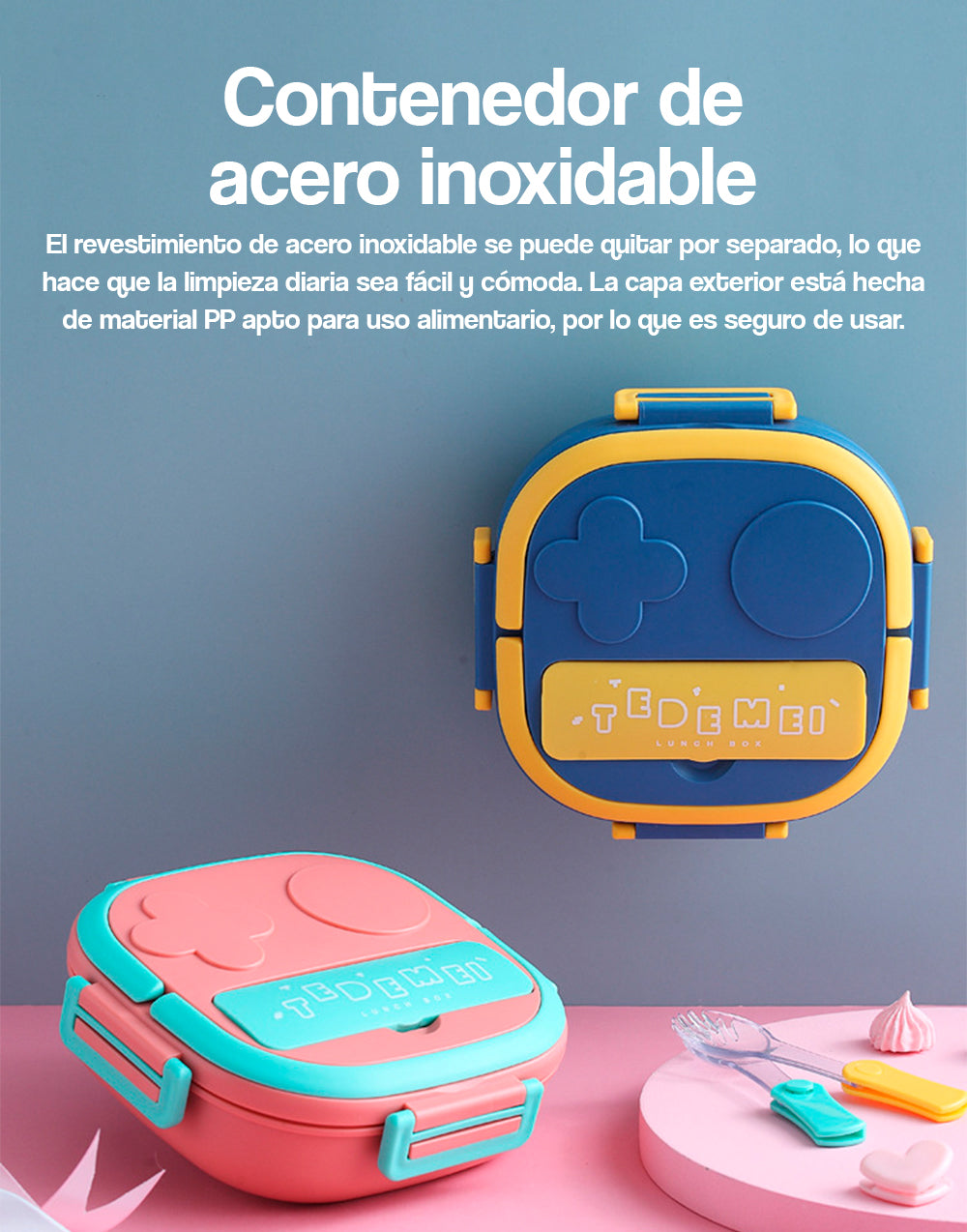 Contenedor  de acero inoxidable