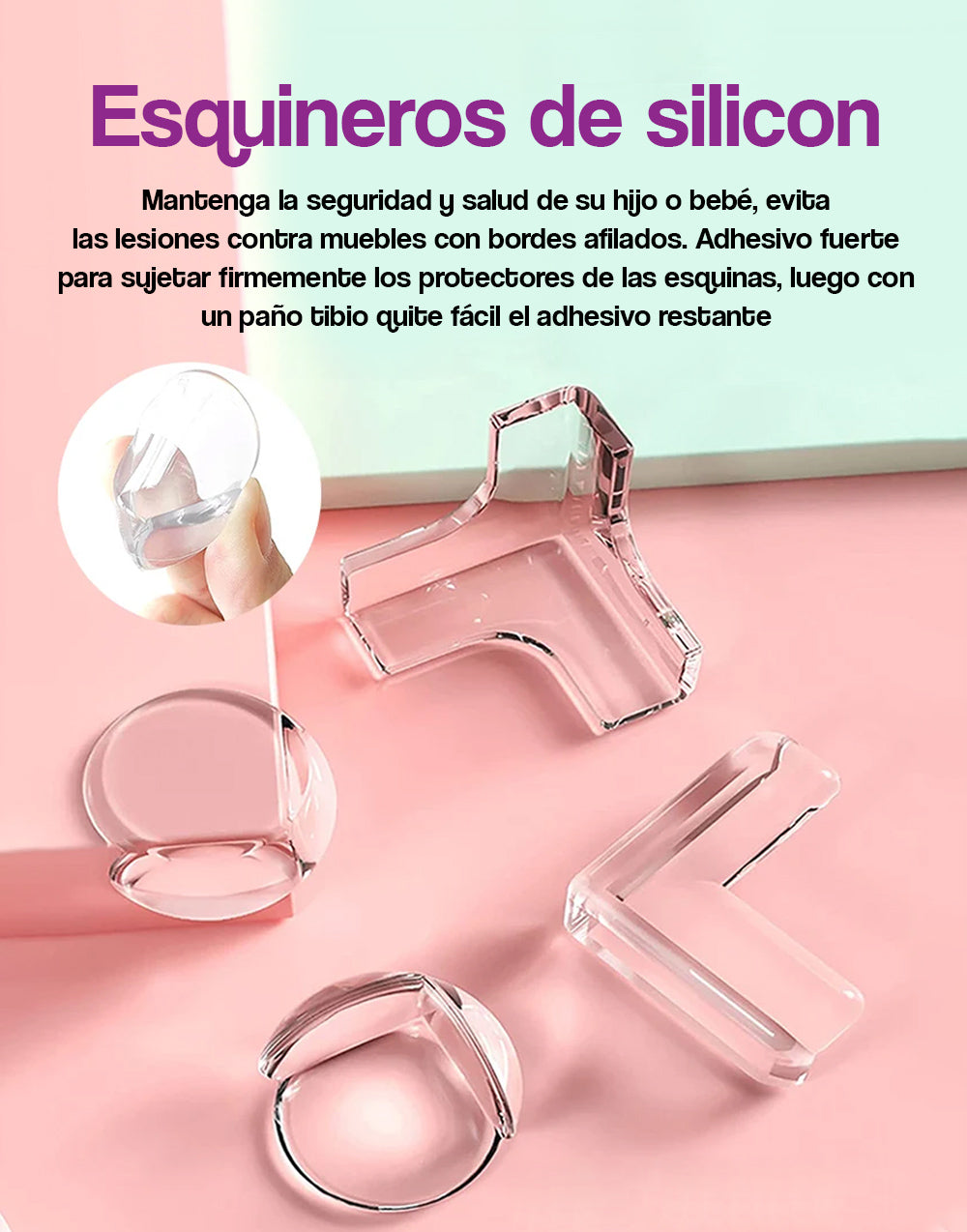 Esquineros de Silicon (Paq 2 und)