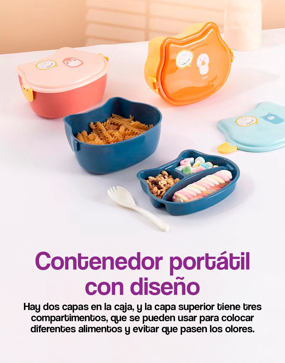 Contenedor  portátil con diseño