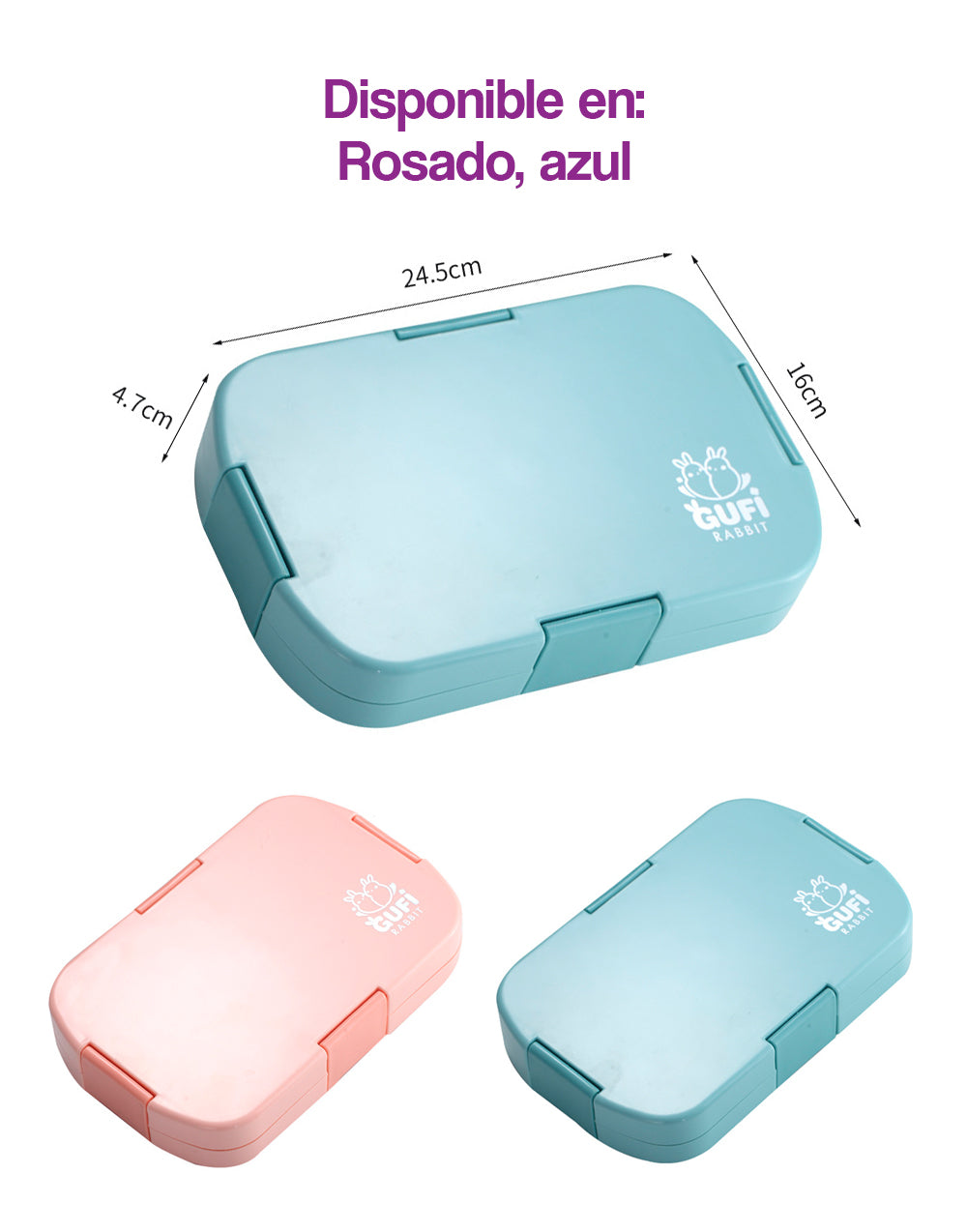 Contenedor con compartimientos