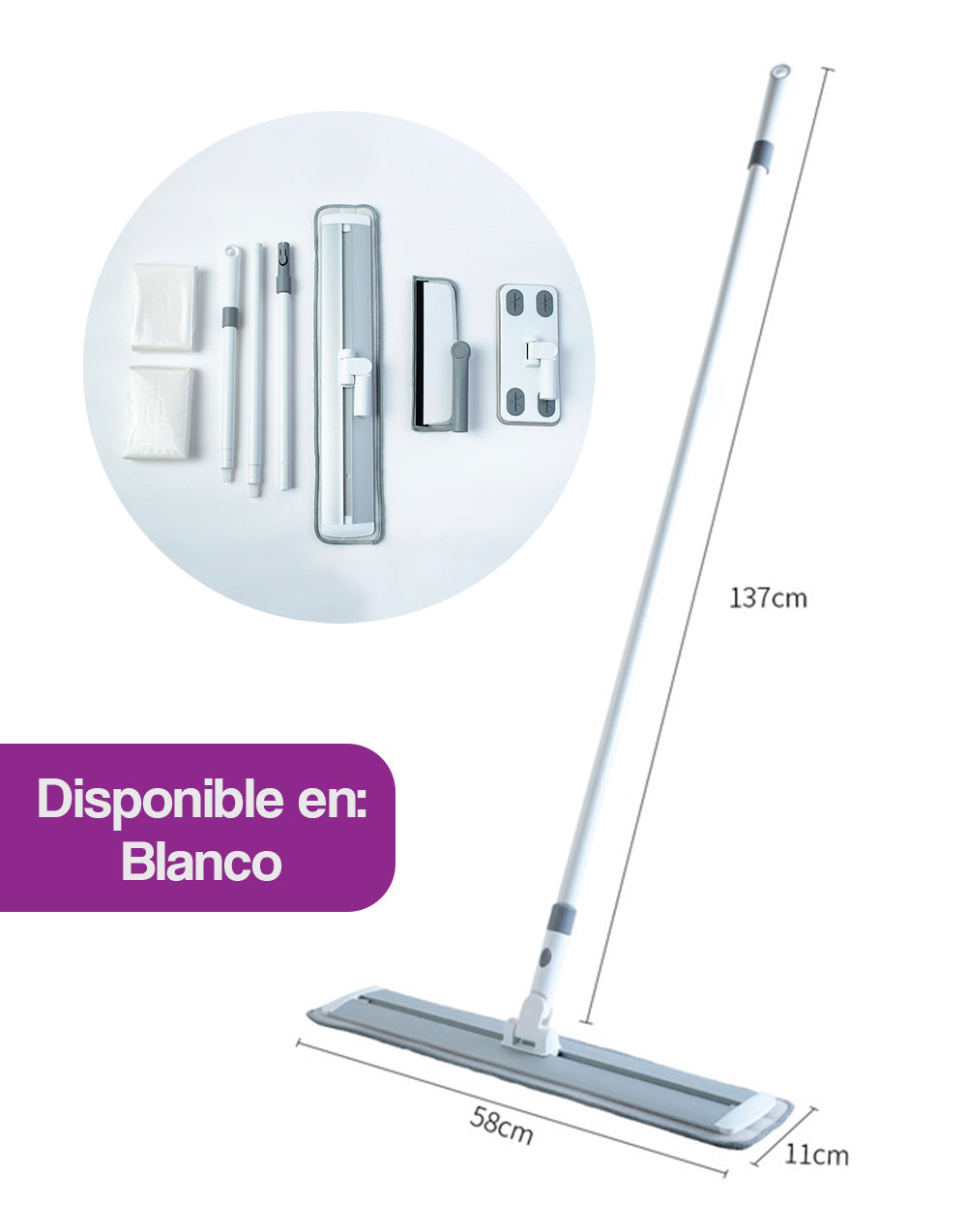 Trapeador electrostático de polvo