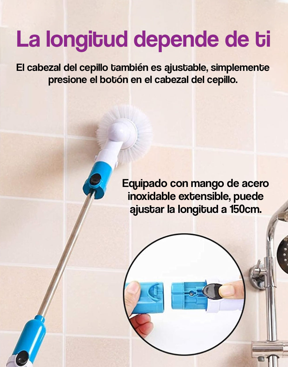Limpiador eléctrico giratorio