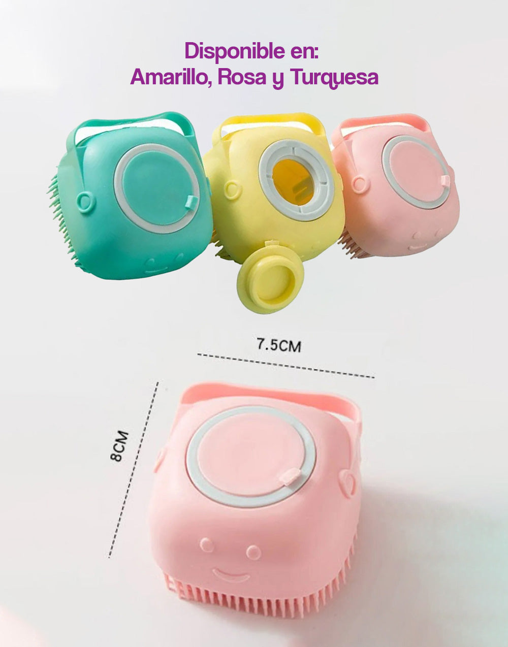 Cepillo de baño de silicona